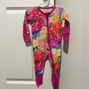 Little Sleepies Colorful Floral Zippy